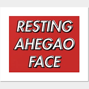 Resting Ahego Face Posters and Art